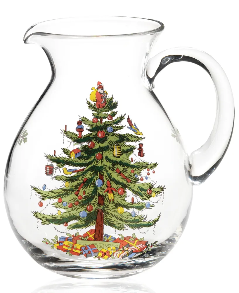 Spode Christmas Tree Glass Pitcher