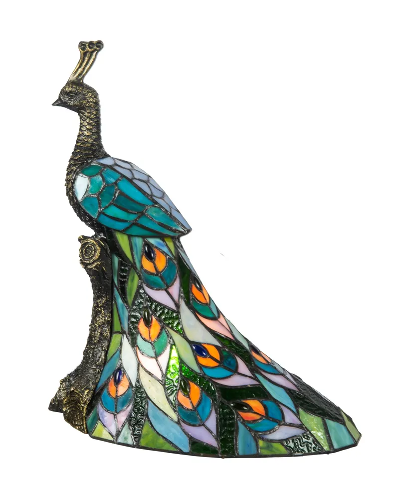 Dale Tiffany Galana Peacock Accent Lamp