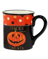 Certified International Spooky Halloween Set of 4 Mugs, Service for 4