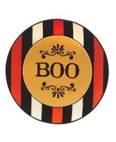 Certified International Spooky Halloween Set of 4 Canape Plates, Service for 4