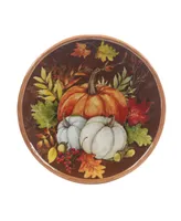 Certified International Harvest Blessings Set of 4 Dessert Plates, Service for 4