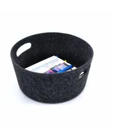 Welaxy 15" Diameter Felt Round Basket