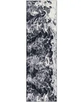 D Style Splash SPL14 2'3" x 7'6" Runner Area Rug