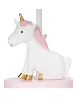 Bedtime Originals Rainbow Unicorn Pink/White Nursery Lamp with Shade & Bulb