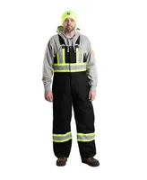 Berne Big & Tall Safety Striped Arctic Insulated Bib Overall