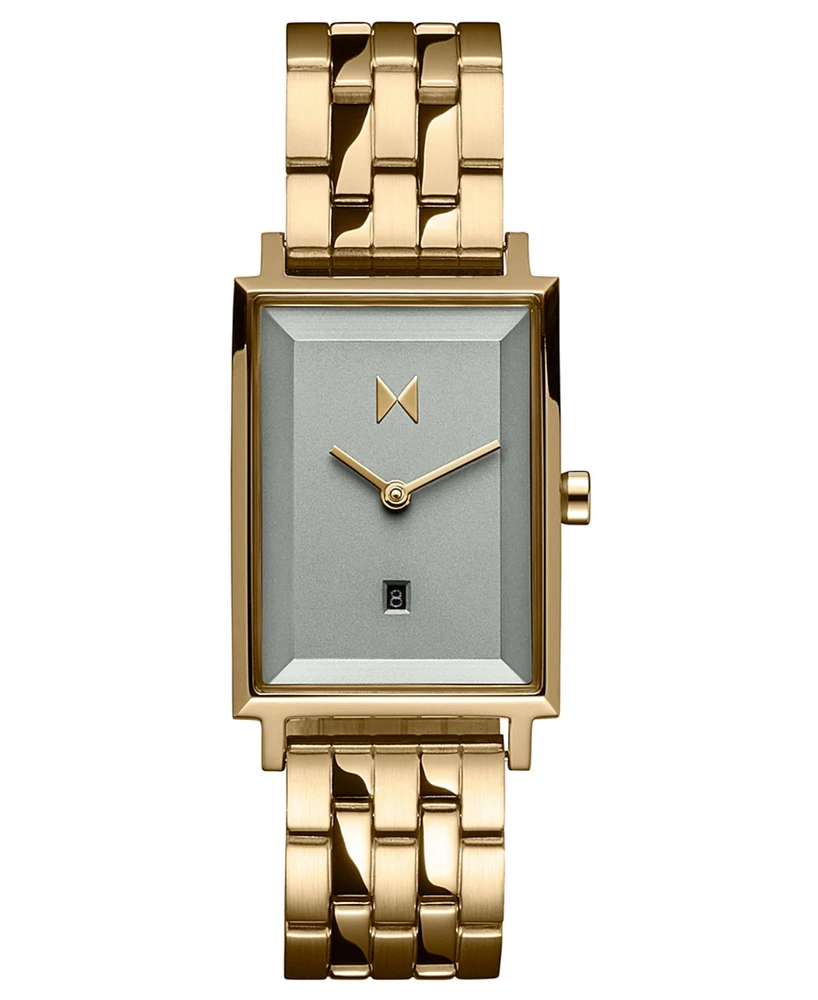 Mvmt Women's Signature Square Gold-tone Stainless Steel Bracelet Watch 24mm