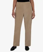Alfred Dunner Petite Classics Pull-On Corduroy Straight Leg Pants, & Short