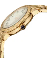 GV2 by Gevril Women's Astor Swiss Quartz Gold-Tone Stainless Steel Watch 40mm