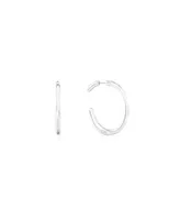 Calvin Klein Silver-Tone Stainless Steel Mini Hoop Earring
