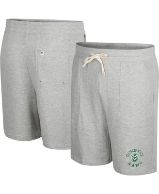 Men's Colosseum Heather Gray Colorado State Rams Love To Hear This Terry Shorts