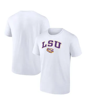 Men's Fanatics White Lsu Tigers Campus T-shirt