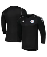 Men's adidas Black Chicago Fire 2023 Goalkeeper Long Sleeve Replica Jersey