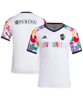 Men's adidas White St. Louis City Sc 2023 Pride Pre-Match Top