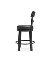 Valebeck Upholstery Swivel Barstool