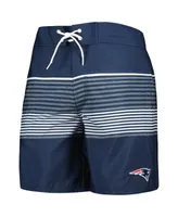 Men's G-iii Sports by Carl Banks Navy New England Patriots Coastline Volley Swim Shorts