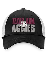 Men's Top of the World Black, White Texas A&M Aggies Stockpile Trucker Snapback Hat