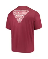 Men's Columbia Cardinal Arkansas Razorbacks Terminal Tackle Omni-Shade T-shirt