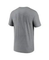 Men's Nike Heather Charcoal Las Vegas Raiders Legend Logo Performance T-shirt