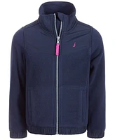 Nautica Little Girls Zip-Up Polar Fleece Hoodie