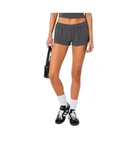 Women's Irene Low Rise Pointelle Micro Shorts