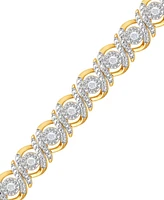 Diamond Swirl Tennis Bracelet (1/2 ct. t.w.)