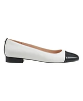 Bandolino Women's Taprinz Square Cap Toe Ballet Flats - Cream, Black