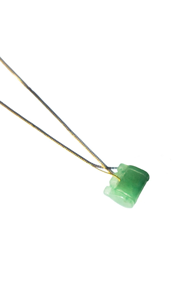 seree Baby lock — Jade stone pendant necklace