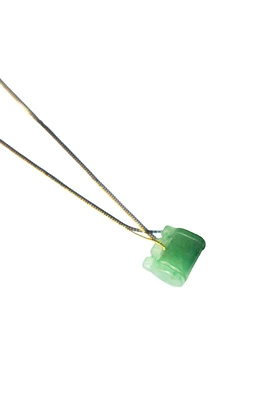 seree Baby lock — Jade stone pendant necklace