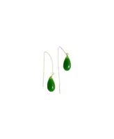 seree Waterdrop — Lab jade drop earrings