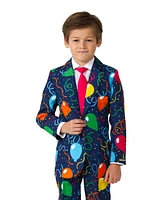 Suitmeister Big Boys Confetti Balloons Button Closure Suit Set