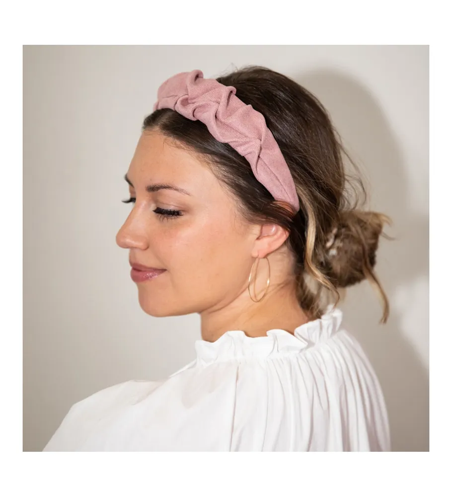 Headbands of Hope Women's Traditional Textured Headband - Light Pink