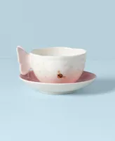 Lenox Butterfly Meadow Porcelain Cup and Saucer Set