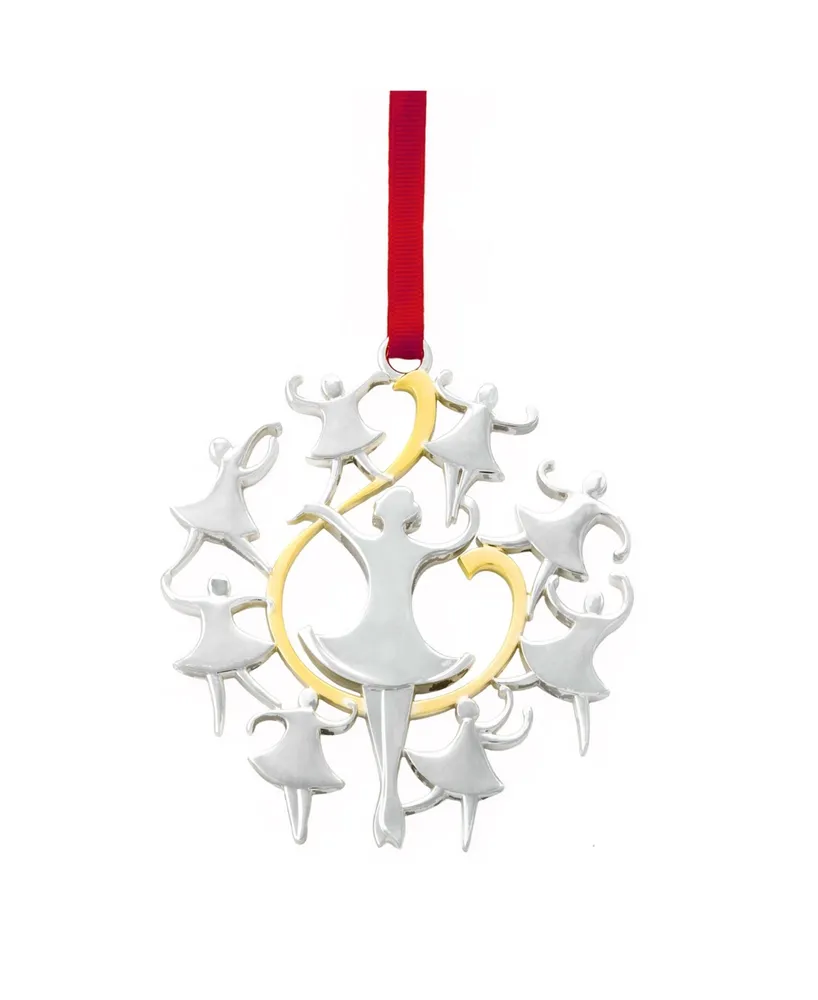 Nambe Twelve Days of Christmas Ornament, 9 Ladies Dancing