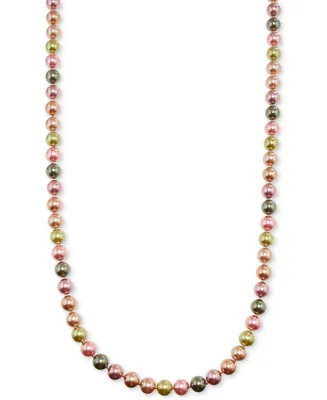 Charter Club Gold-Tone Mixed Color Imitation Pearl 60" Strand Necklace, Created for Macy's