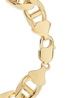 Men's Mariner Link Chain Bracelet (13.5mm) in 14k Gold-Plated Sterling Silver