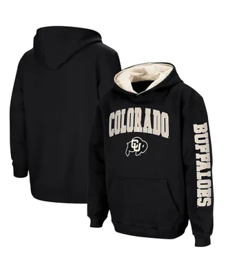 Big Boys Colosseum Black Colorado Buffaloes 2-Hit Team Pullover Hoodie