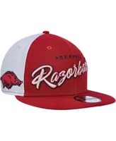 Men's New Era Cardinal Arkansas Razorbacks Outright 9FIFTY Snapback Hat