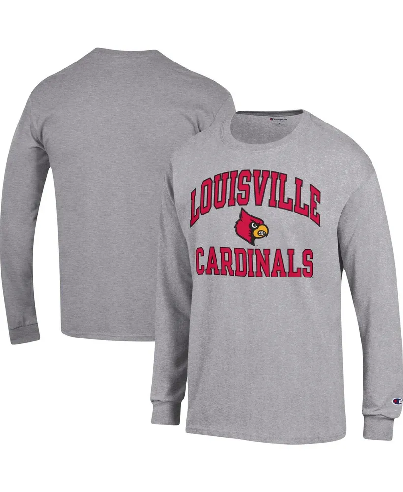 Men's Champion Heather Gray Louisville Cardinals High Motor