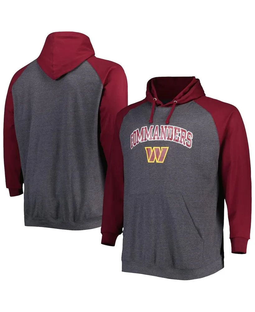 Fanatics Branded Heathered Gray, Burgundy Washington Commanders By