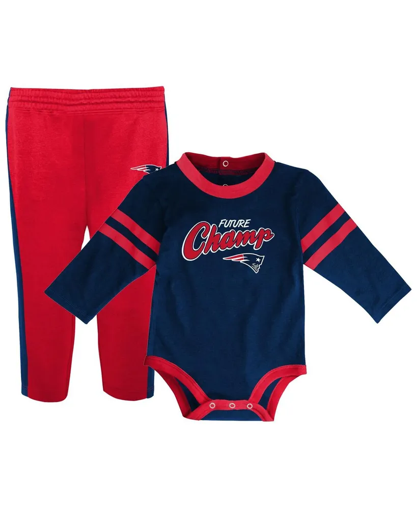 Outerstuff Infant Boys and Girls Navy and Heather Gray Atlanta Braves  Little Fan Two-Pack Bodysuit Set