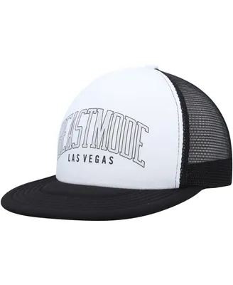 Men's Beast Mode White Collegiate Trucker Snapback Hat