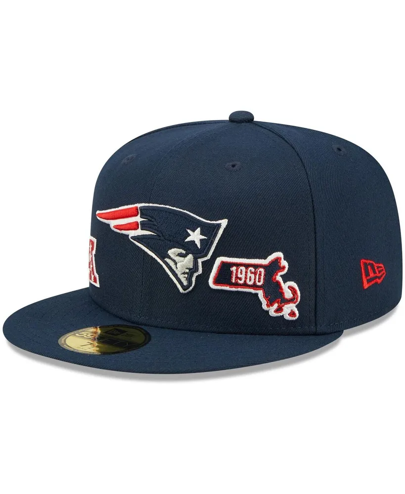 New Era Men's New Era Navy England Patriots Identity 59FIFTY Fitted Hat