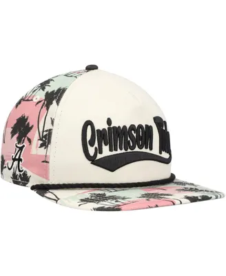 Men's New Era Cream Alabama Crimson Tide High Tide Golfer Snapback Hat