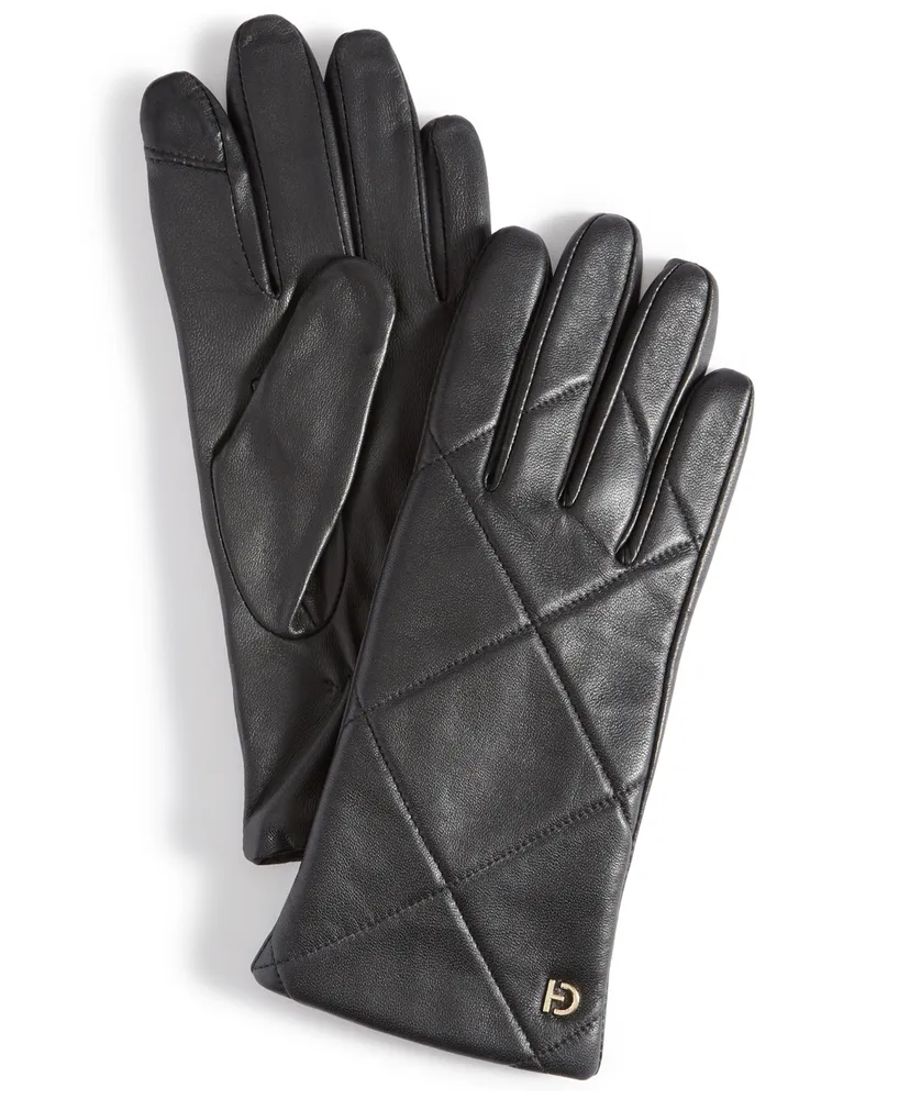 Black Patent Faux Leather Long Gloves