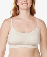 Warners Easy Does It Dig-Free Comfort Band with Seamless Stretch Wireless Lightly Lined Convertible Bra RM0911A
