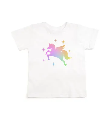 Little and Big Girls Magical Unicorn T-Shirt