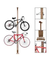 Bike Rack - Adjustable Wood Hanger for Storing or Displaying Bicycles
