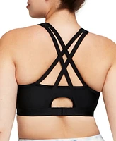 Glamorise Plus Full Figure Zip Up Front Closure Sports Wirefree Bra 9266