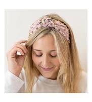 Headbands of Hope Women's Traditional Knot Headband - Light Pink Gem