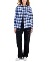 Just Polly Juniors Plaid Shirt Ultra Flirt Cargo Pants